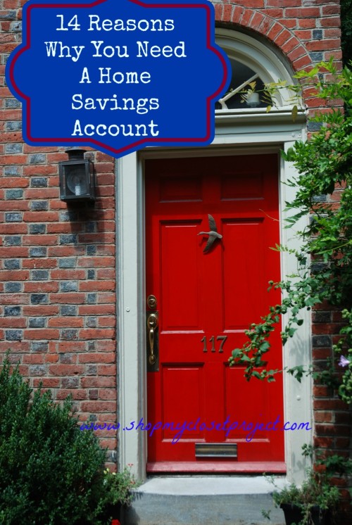 14 Reasons Why You Need  A Home Savings Account or The Tiny Place Was Expensive This Year!