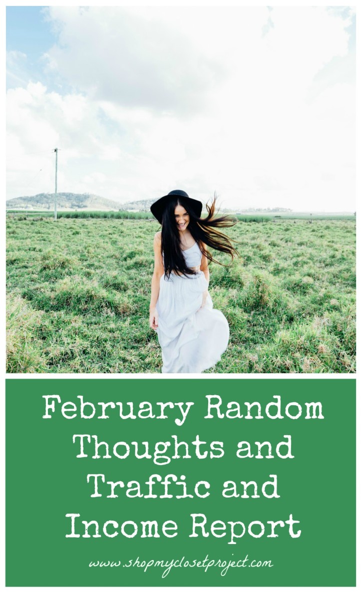 February Random Thoughts and Traffic and Income Report